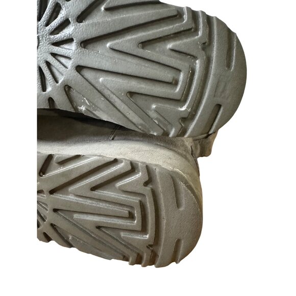 Ugg Womens Classic Short Grey Suede Shearling Boots Size 5.5 - Picture 12 of 14